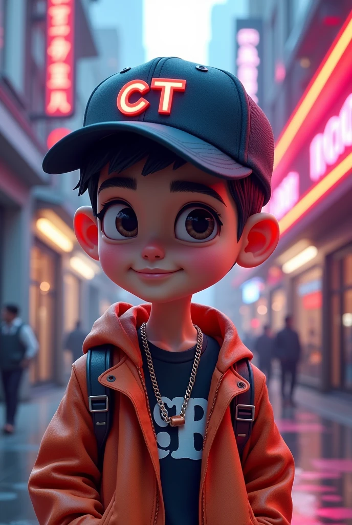 Create an avatar with a cap that says ct