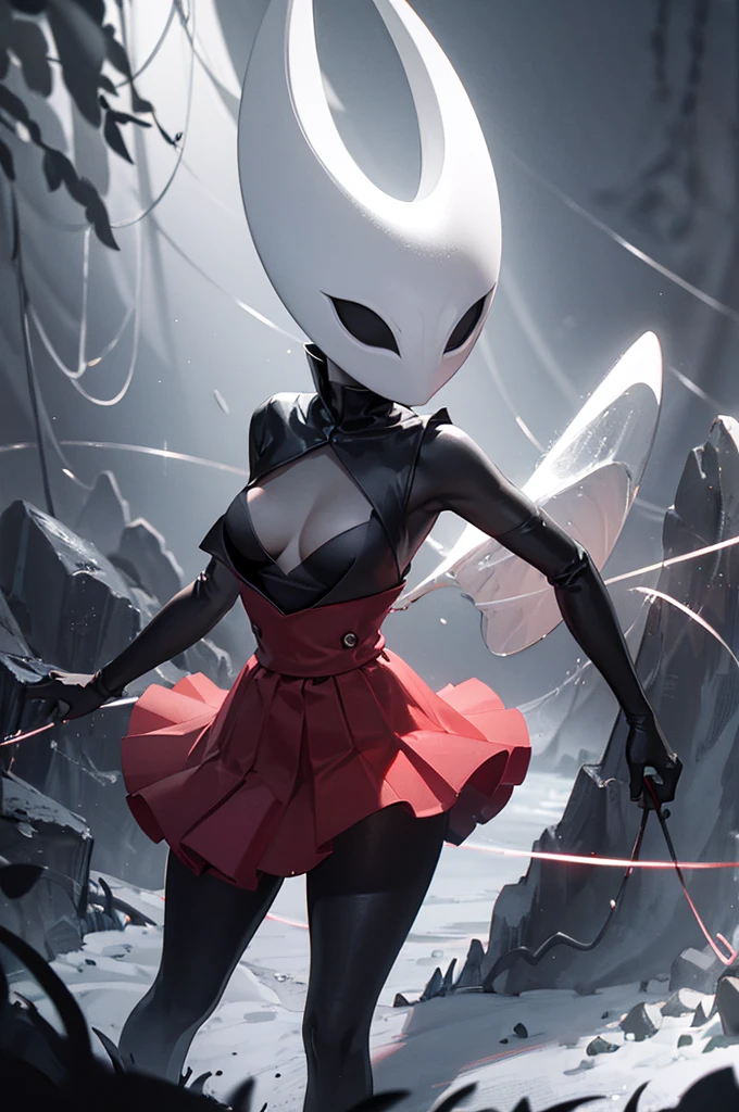 hornet in a dark cavern ,Best quality,Ultra-detailed,dark and mysterious lighting,Disturbing atmosphere,realistic details,tendu et dramatique,Macro photographie,gros plan,mise au point nette,rich in detail,rayon de miel,agressif,Couleurs saisissantes,cuisant,Induisant la peur , Primitive,Instincts de tueur,flew,Rapide et agile,Action intense,Threatening presence,contact visuel intense,ominous buzzing., red clothes, red chaperone, cleavage, thigh, short skirt, sexy