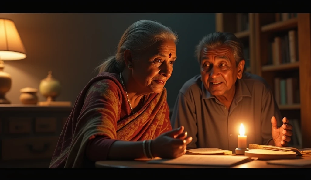 3d render cinematic.Arjun’s grandmother, who was his greatest supporter, helped him prepare for the speech. She told him stories about Mahatma Gandhi, Subhas Chandra Bose, and Bhagat Singh, heroes who had dedicated their lives to the nation. Arjun listened with wide eyes, absorbing every detail.