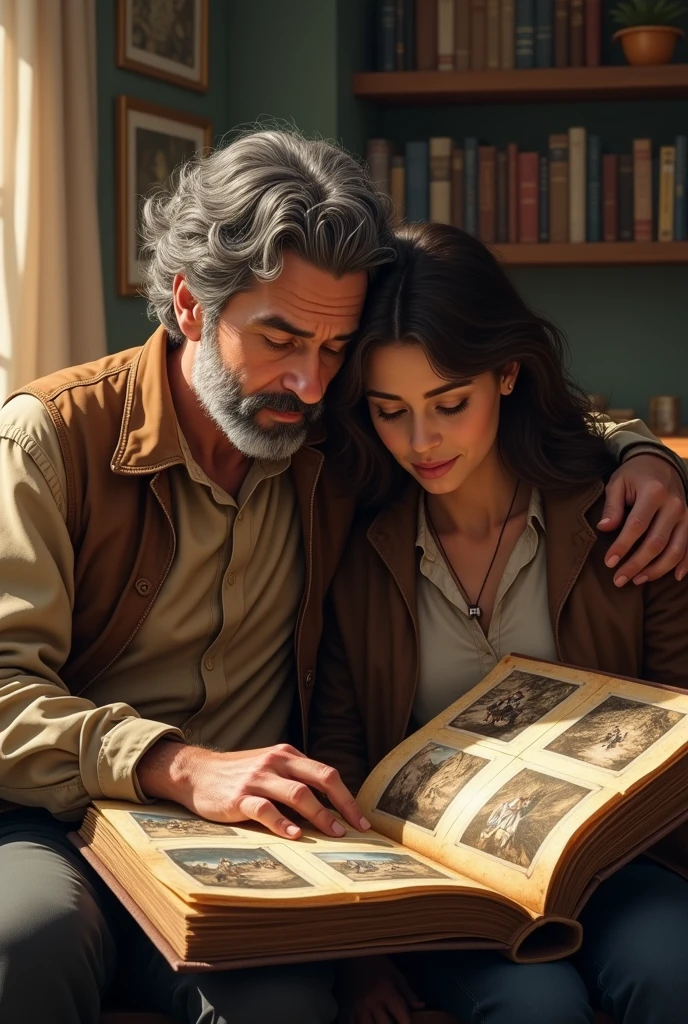 Leo finds an old photo album and shares stories of his past adventures with Bella.
Same character according to before
