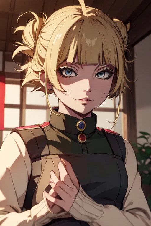 himiko toga,(boku no hero academia),(dressing),+,(a traditional Japanese female school uniform)