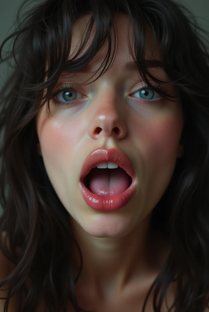 (photorealism:1.2), girl mouth sucking black dick
