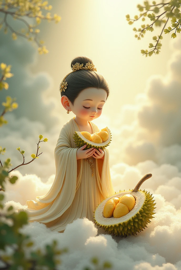  VeryLittle Guan yin Eating Durians