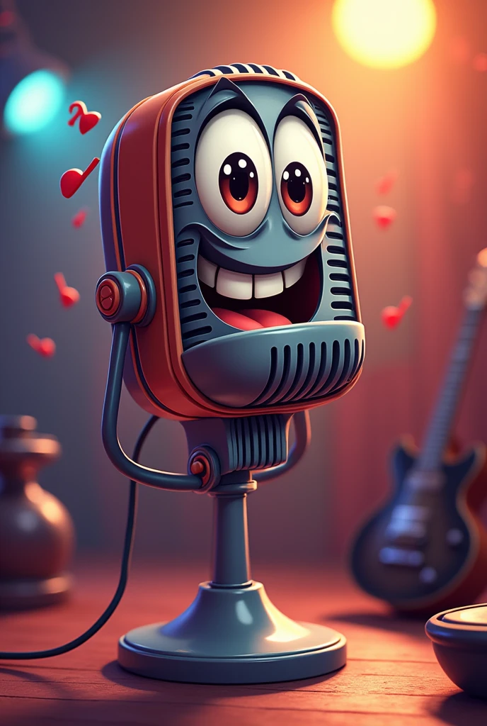 CARTOON RECORDING MICROPHONE FOR MUSICIANS