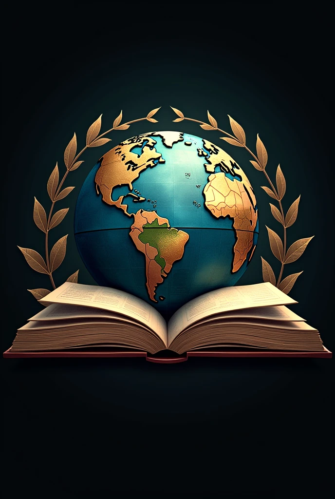 Generate logo which shows history facts globe books for my youtube channel ok