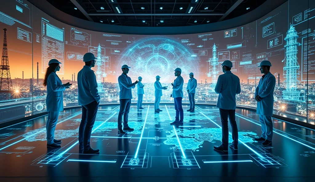 oil gas industry holographic