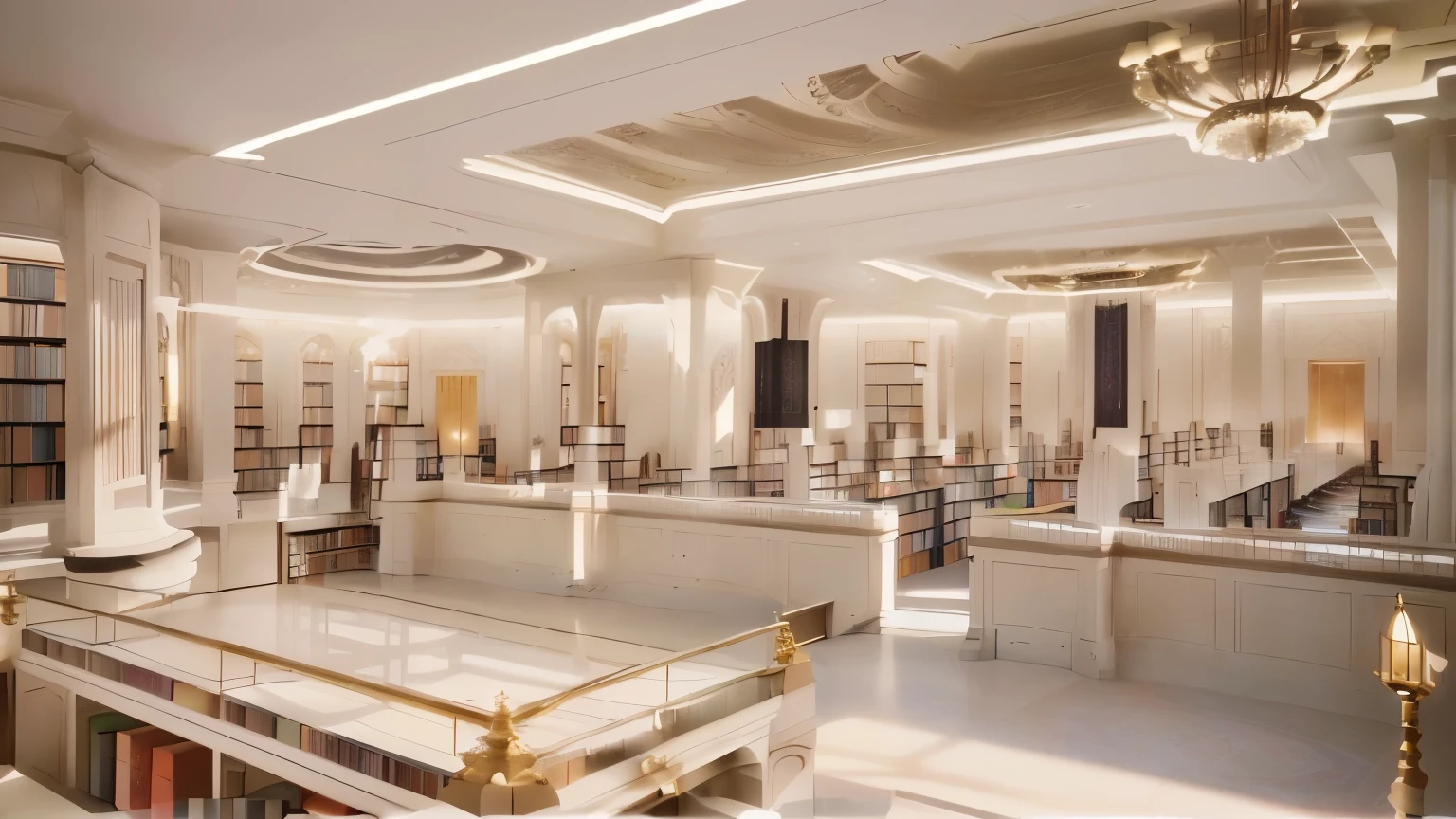 There is a large room,There are many books on the bookshelf, infinite library, interior of a library, library interior background, an eternal library, inside a library, vast library, infinite celestial library, grand library, library background, library of forever, library, fancy library, white map library, Filmed in the early 2020s, blurry background of the library