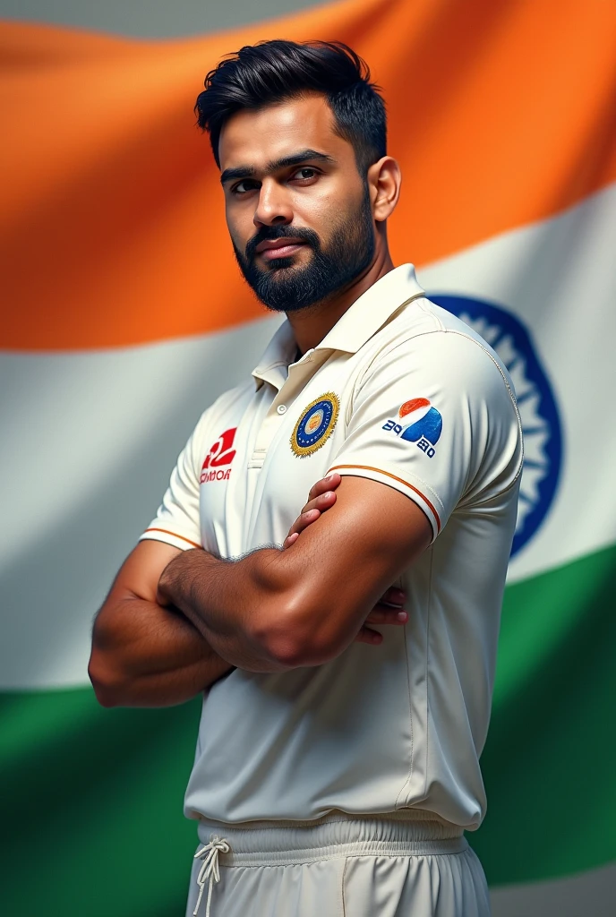 Rohit Sharma with tiranga