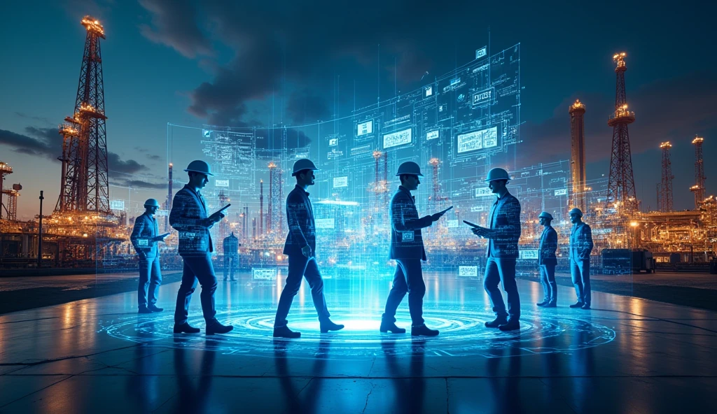 oil gas industry holographic