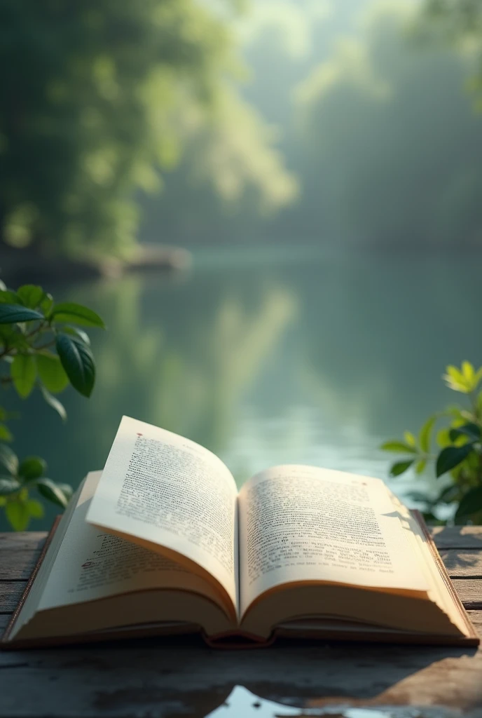 Open Clear book Background