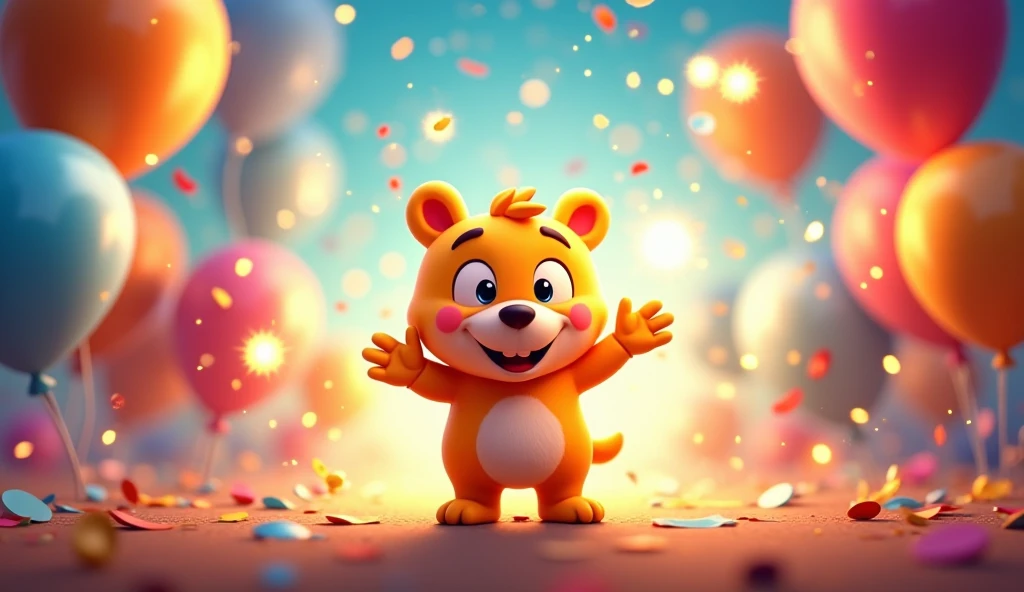 Celebratory Farewell
Prompt: “Design a cheerful closing screen for a children’s counting video. Feature a colorful, festive background with elements like confetti, balloons, and fireworks. Include a friendly character or mascot waving goodbye and a message such as ‘Great Job! See You Next Time!’ with a big smiley face or thumbs-up icon. The design should feel celebratory and encouraging.”