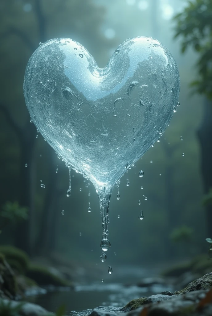 tears of the heart , a heart made of tears representing 2 souls breaking