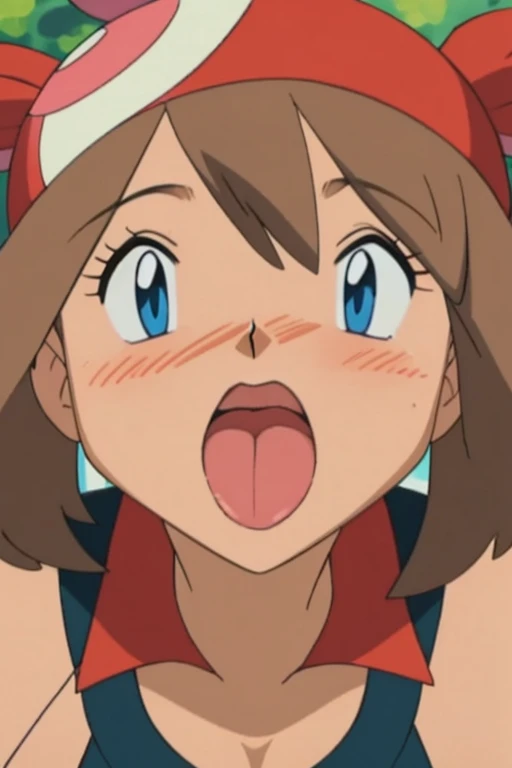 Large Breasts, Open your mouth, Sticking out tongue, Lick,ice cream,Looking up, Drooling, tip,lick,Blushing,