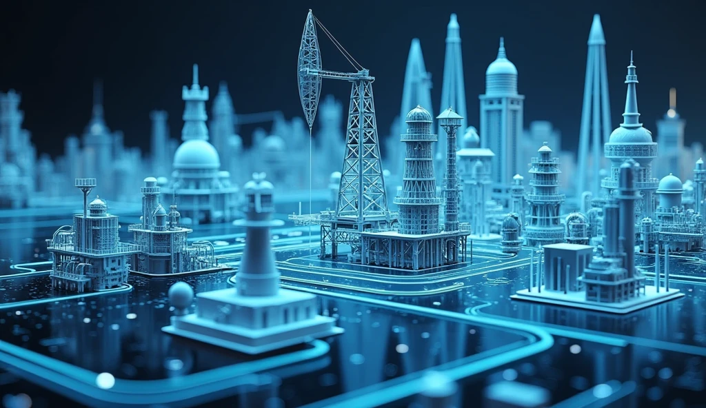 oil gas industry holographic