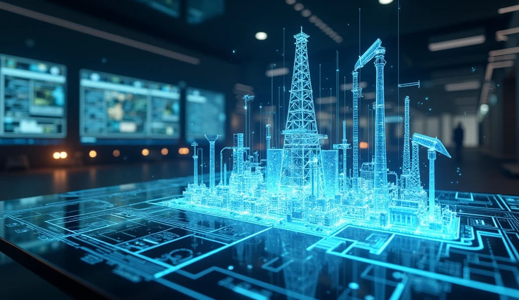 oil gas industry holographic