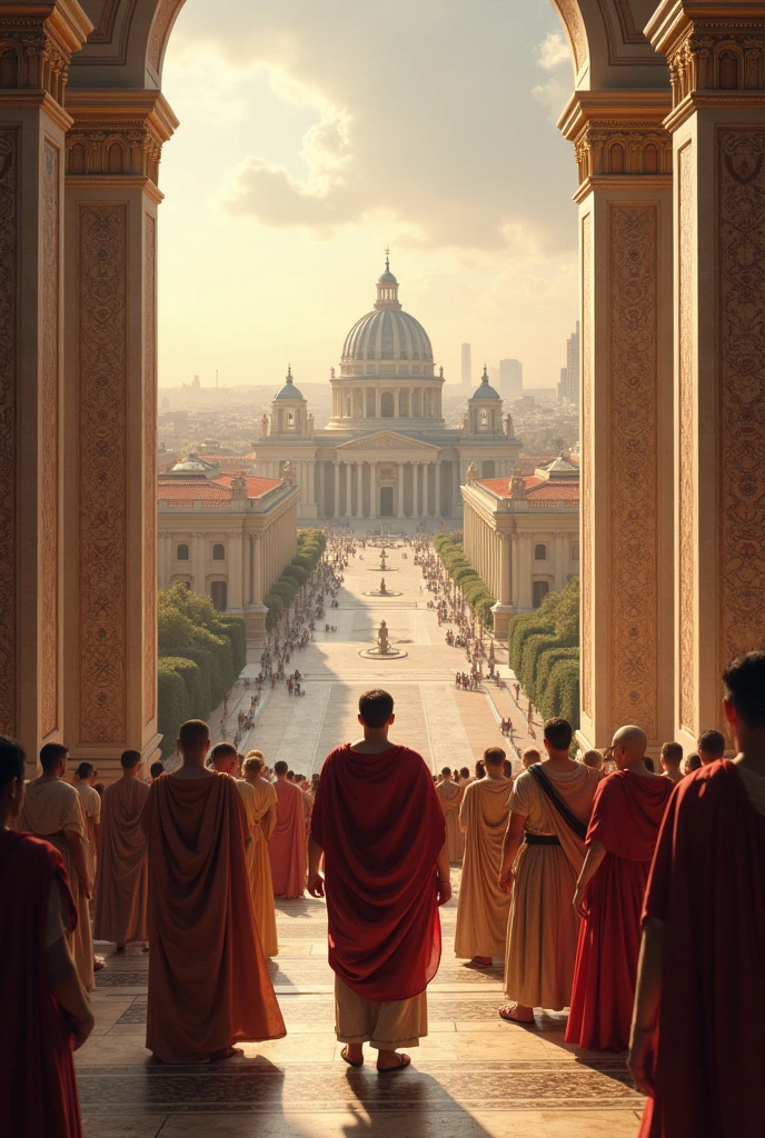 Give me a background like that of the Roman Empire