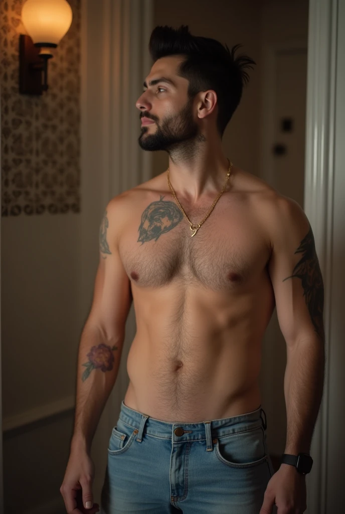 Fat and handsome boy has sex with a man