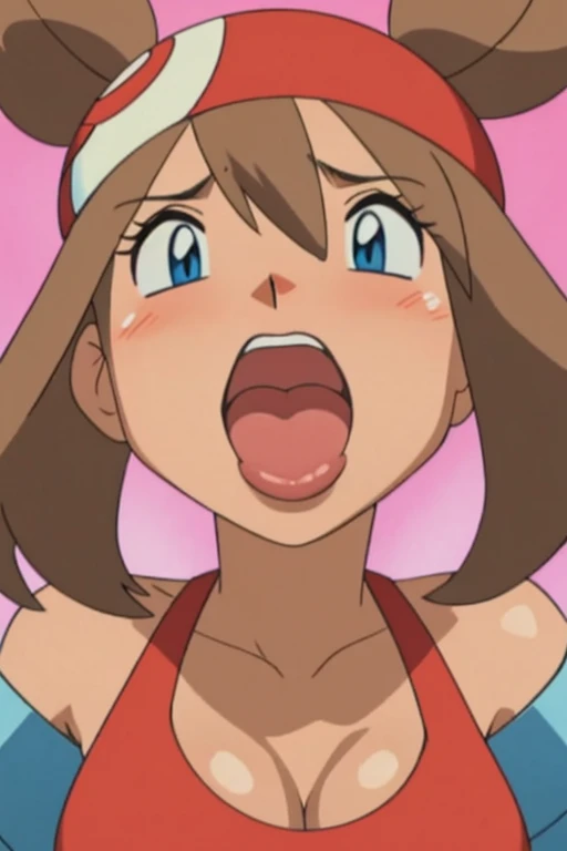 Large Breasts, Open your mouth, Sticking out tongue, Lick,ice cream,Looking up, Drooling, tip,lick,Blushing, 