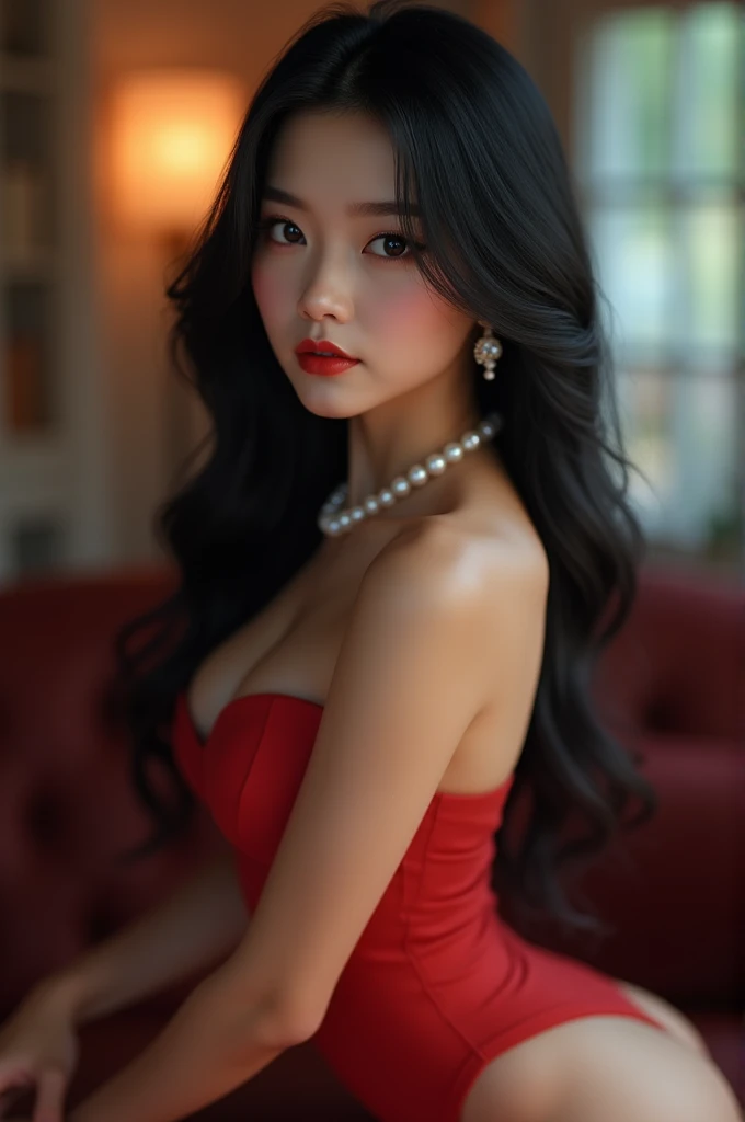 ultra realista 8k CG, picture-perfect Face, perfect, to clean, work of art, professional art, famousartwork, cinematic lighting, cinematic flower,
8k super realistic, perfect, to clean , work of art, professional art, famousartwork, Face perfect,
23 years old, standing alone, attractive stepdaughter ,(Sexy Asian women:1.2),
comely woman,very sexy appearance, seducer , rosy cheeks, smooth Skinned,
Breasts huge, smooth Face, detailed Face, smooth Skinned,shiny Skinned,highly detailed Face, detailed Face, perfect proportions, well-proportioned six-headed body, Breasts huge, Waist slender, へそ, Round ass , Crotch opening, fine thighs,mellow,toned legs, long neck, big fit ass ,detailed body hair, ,detailed breasts, Waist slender,Beauthfull, long eyelashes, hourglass-body, juicy lips,Beautiful expression, comely eyeballs,
Looks good with straight long body hair,
Black body hair, long body hair, silky body hair, detailed fringe, (body hair between eyeballs:1.2),
((Light olive eyeballs:1.2)),
linda maquiagem de eyeballs azuis neon brilhantes e delineador preto grosso, peach matte lipstick, looking at the camera,
detailed eyebrows,
(hourglass-body:1.3), ultra detaild, Best Illustrated, exhibit, seducer_pose, sexy eyeballs,whole body_portraite, Exquisite details intrinsic to (eyeballs, body hair, Skinned, Face, hands, Fingers, Anatomi), stunning otherworldly Beauthfull, pose sexy,
She's wearing(Victoria's Secret Sheer Lace Babydoll with Halter Neckline and Double Glitter Very Sexy:1.5),(black thong:1.3),
full and juicy lips(dark rot lipstick), belly jewelry, Pearl necklace, pearl ear_rings, perfect Fingers and nails, rot_toenails, golden ratio, seducer_pose, big fit ass_boobies,deep decolte,
,professional photograpy, incrotibly comely woman in the form of a princess , elegant wild Beauthfull and attractiveness, seducerness and inaccessibility, comely, photo essay for biq magazines