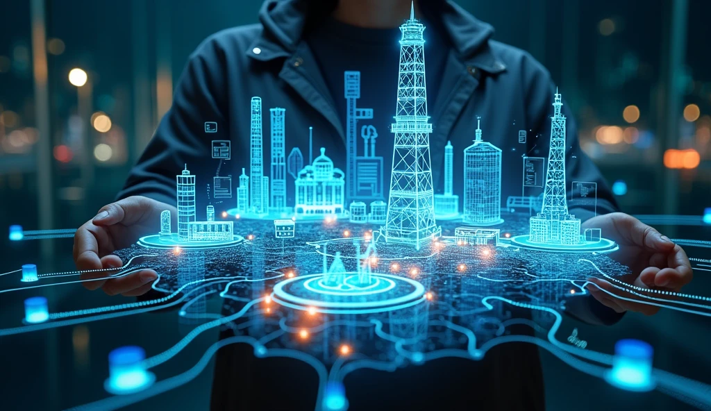 oil gas industry holographic