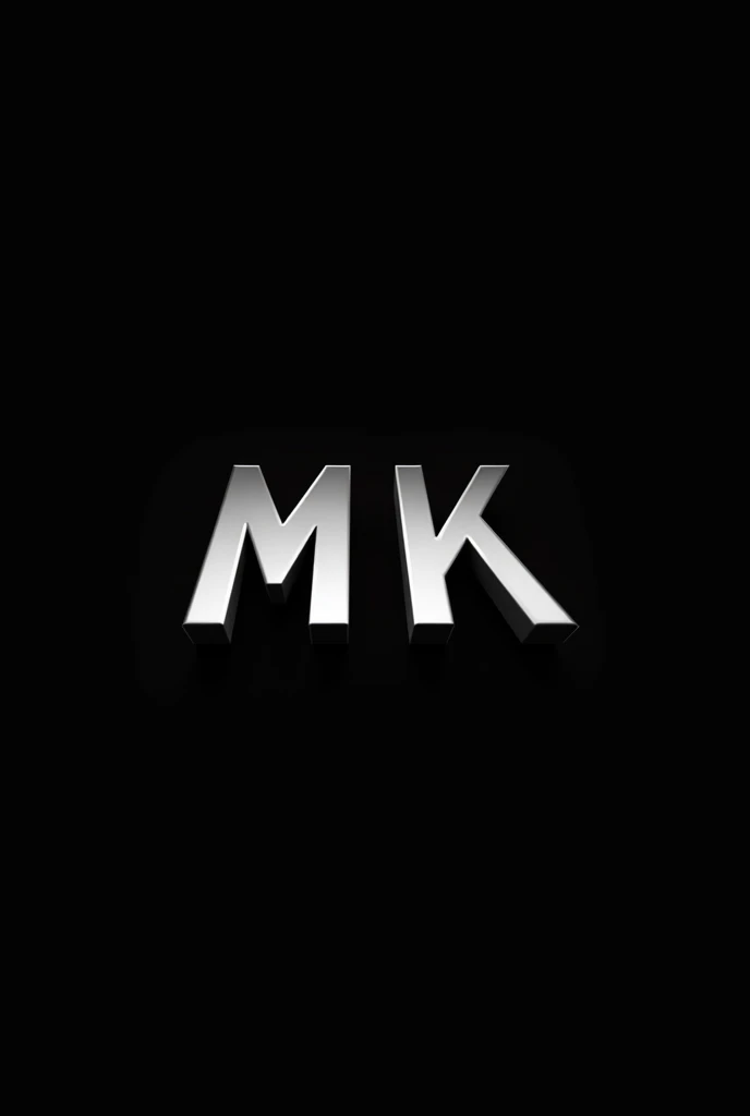 Make a logo with letter MK with black background 


