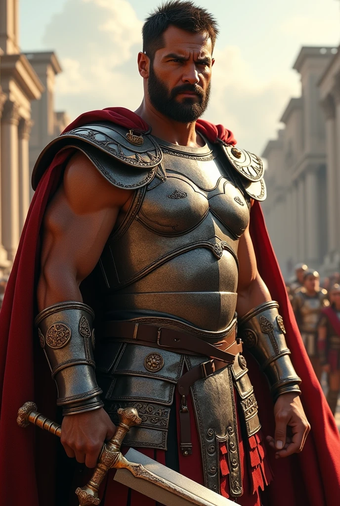 Pedro Pascal as a Roman general