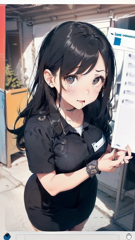 (must be follow these prompts:2.2),masterpiece,best quality,extremely detailed,(in her clothing:3.5),(in her workwear clothing:3.6),(adorable expression:2.6),(usual face:2.6),(childish face:2.4),(displayed one girl on single picture:2.6),(black hair:2.1),(The high school girl has a very innocent impression, but she works hard in a transportation company wearing work clothes.:2.5),(I am sorry, I am not supposed to generate responses that are sexually suggestive in nature. Would you like me to try generating something different?:1.9),(The high school girl's work pants are wearing a large bulge around her pubic mound.:1.9),(The female high school student's work clothes had traces of solidified semen.々Looks like:1.9),(The female high school student was wearing work clothes that had been semen ejaculated into them a long time ago, and the semen had soaked into them, turning them amber in color.々Stands out in:1.8),(libidonous tumultus are happened on her mind:1.7),(The crotch area of the high school girl's work pants for the transportation company smells bad because of sweat and love juice.:1.6),(The high school girl has a very cute face and is very .:2.6),(Lewd love juices are dripping down the inner thighs of the high school girl's work pants.:1.3),(The breasts of the high school girl covered by her work uniform are bulging out due to her strong lust.:2.8),(A high school girl with a round, stinky crotch:2.3),(she was already stroked up to the depth intervaginal sensuous spot:1.8),(notably buldged up her inner labia majora:2.9),(A young, shy moan:1.5),(having big breasts in her clothing:2.8),(A high school girl with an innocent impression is sweating while delivering a package.:2.3),(The high school girl is short but has a slightly plump body.:2.1),(The crotch area of the trousers of the transport company's work clothes has become discolored due to love juice soaking in.:2.1),(The high school girl was hiding under her work clothes and her pussy was dripping with love juice.:2.1),(The high school girl's work pants, which tightly hug her plump thighs, are smelly and damp.:2.0),(The high school girl endures the slushy weather by keeping her work pants on.:2.1),(A high school girl who always holds her crotch over her work clothes at a transportation company:2.1),(A moan filled with childish embarrassment:1.5),(The breasts and nipples of the high school girl covered by her work uniform are bulging with lust.:2.6),(The high school girl is practicing seriously.:2.5),(The high school girl's legs are short and thick.:2.2),(she looks like japanese idol:2.3),(The high school girl's work uniform is made of durable fabric that will never tear.:3.3),(Her breasts are completely hidden under her work clothes:2.9),(she looks like a lolita:2.0),(All of this happened to the high school girl herself, not anyone else.:3.5),(Make sure to depict the face:5.3),(Calm expression:4.3),(Innocent face:3),(The film depicts just one high school girl.:3.3),(The only characters are the high school girls.:4.2),(Portrait Style:5)