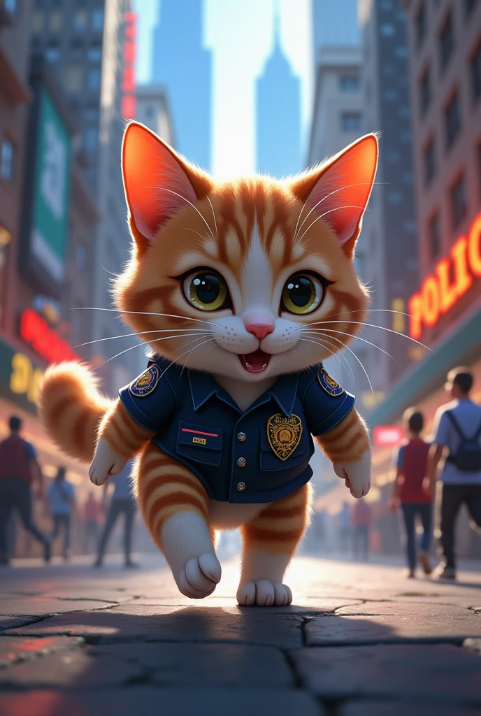 A police cat