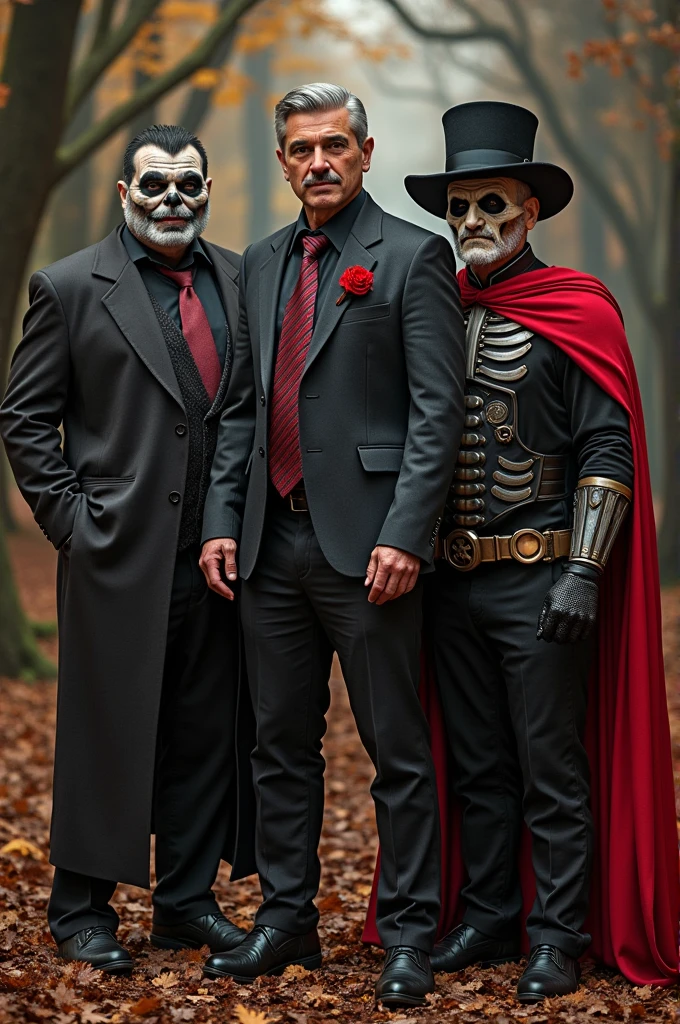 Groupe d’hommes Halloween 