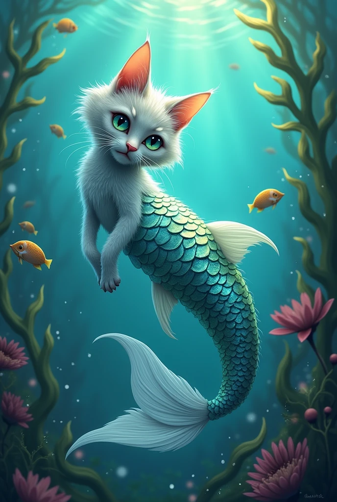 A mermaid cat