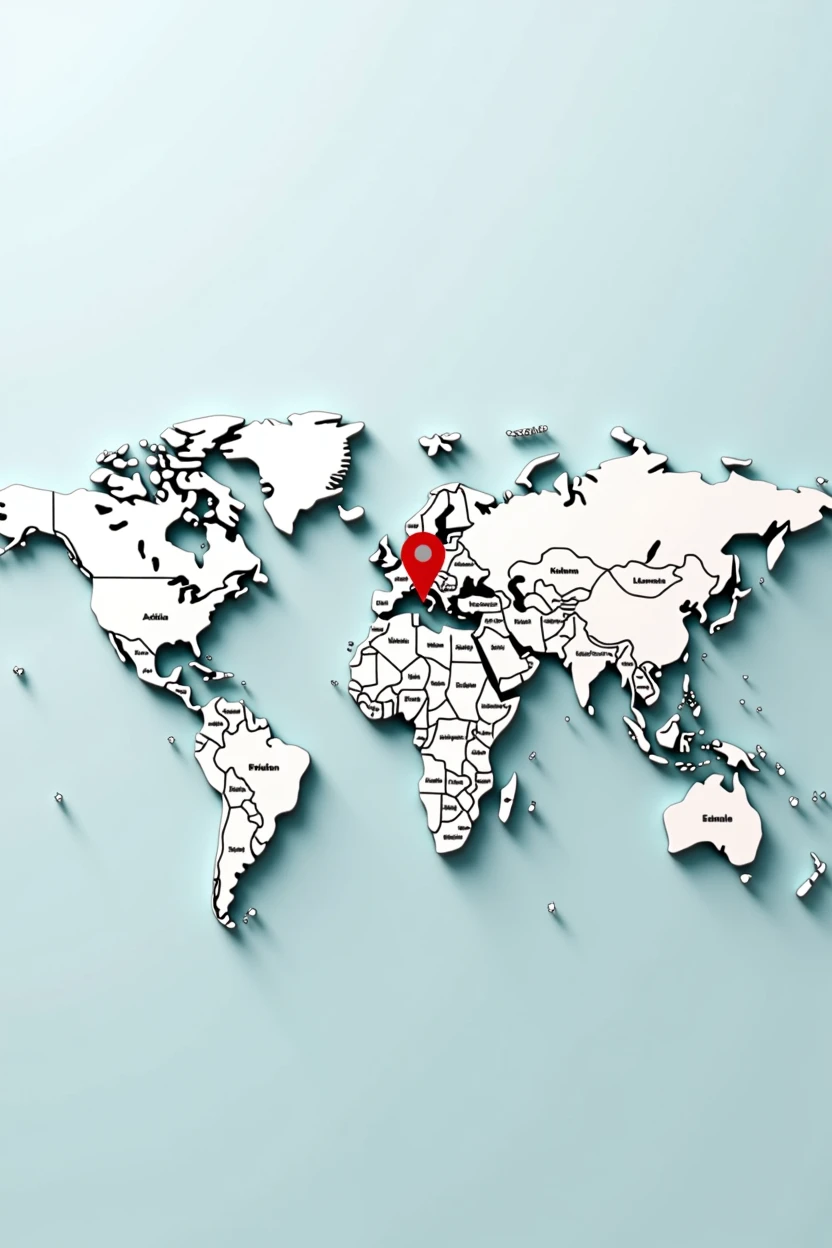 Create a slide of the world map with points on the following places:
China, Germany, Denmark, Holland, England,,
Philadelphia, Singapore,
, Miami, Minnesota, Cincinnati, Italy, France,
Denmark, Ireland,
 Israel - Rehovot, Ashdod, Caesarea
