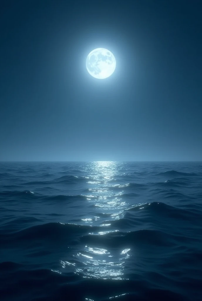 Sea with moon light