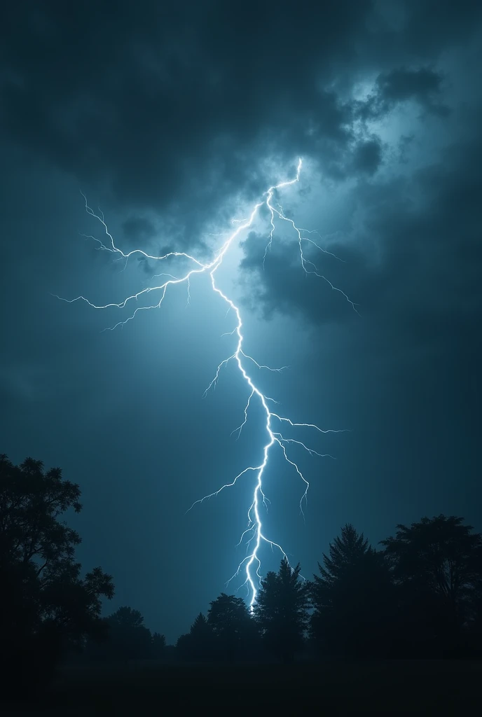background。Dark clouds、thunder
