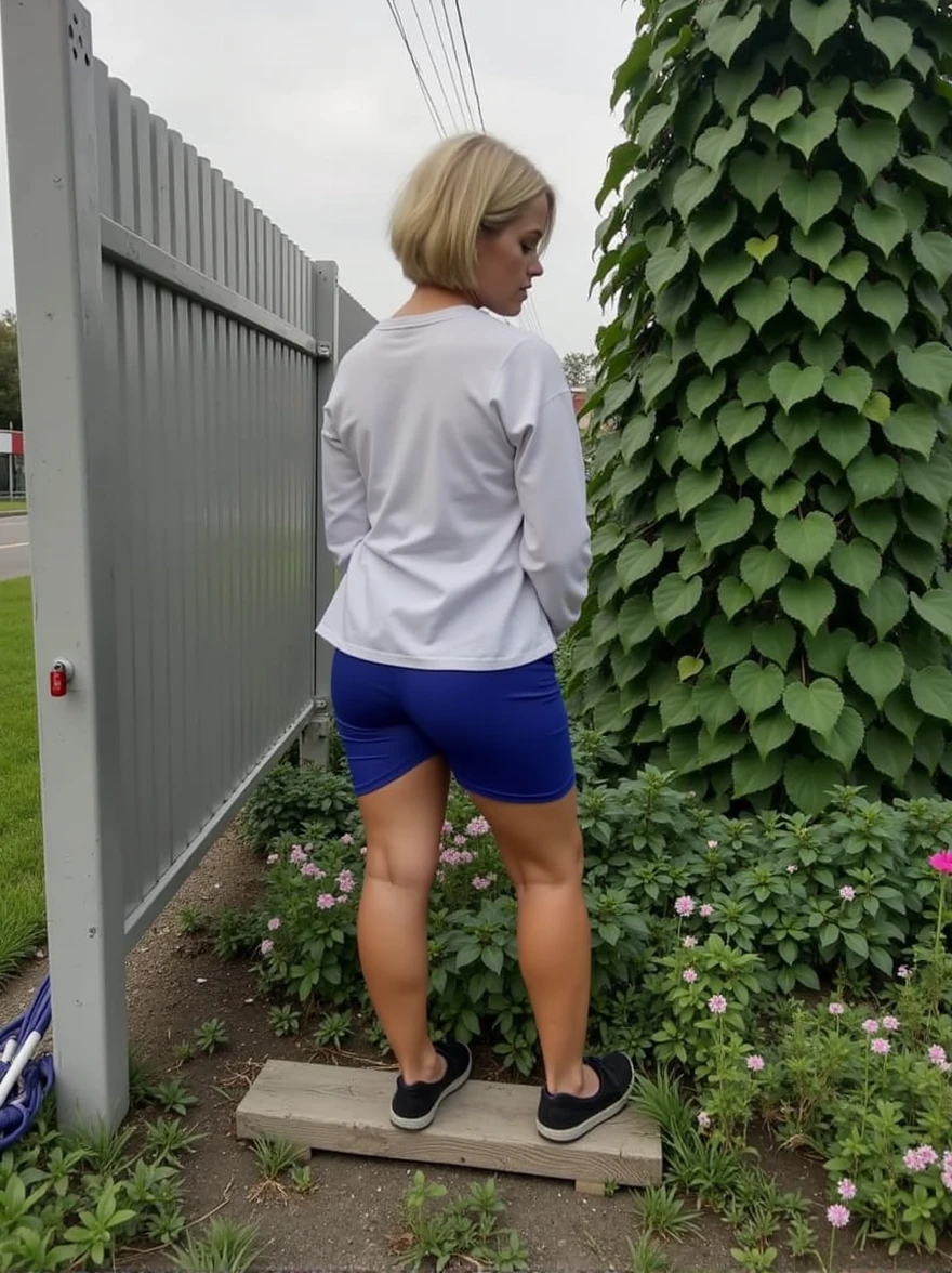 Marvel Studio, beautiful girl rear view with perfect booty in transparent leggings,look at the horizon!
