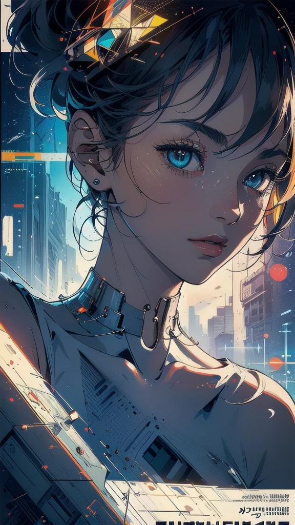 (((masterpiece, highest quality))),(((solo:1.2))),(((1girl:1.2))),32k wallpaper, very detailed, poster, vintage science fiction,(((((geometric cinematic movie poster))))), (bauhaus), shape,(((abstract))),(mid century modern),movie poster,(((((portfolio))))),(((((Close-up))))),(((((bust up))))),((((more various angle)))),(((highlight))),Vast landscape,((((heterochromia)))),(((complete. detailed face))),(((Extremely talented))),(((most complecated machine))),((Overall colorfully)),(((((Absolutely no background))))),(((phenomenon)))