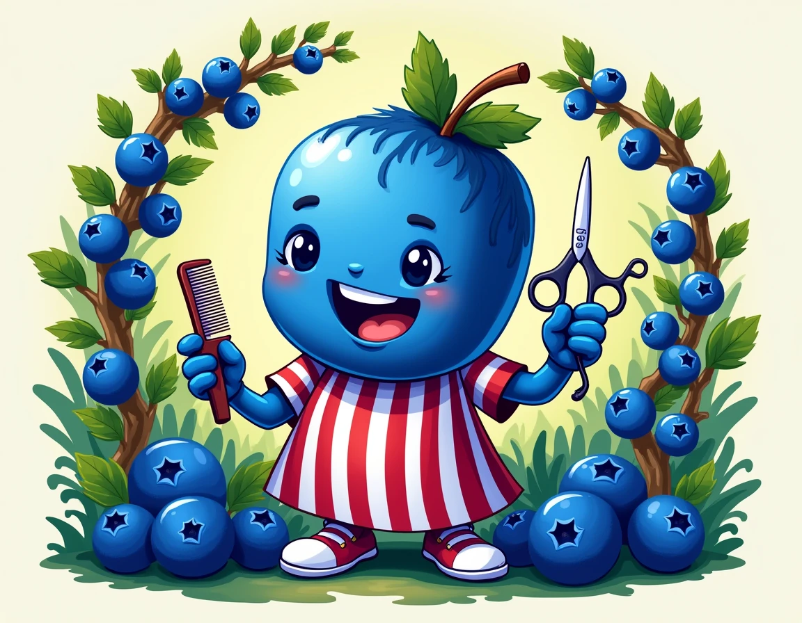 image for my Mr. Cuts channel. blueberry