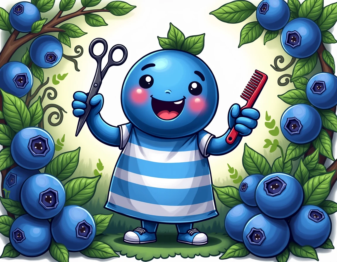 image for my Mr. Cuts channel. blueberry