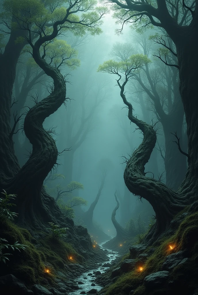 background。Dark fantasy。grow。