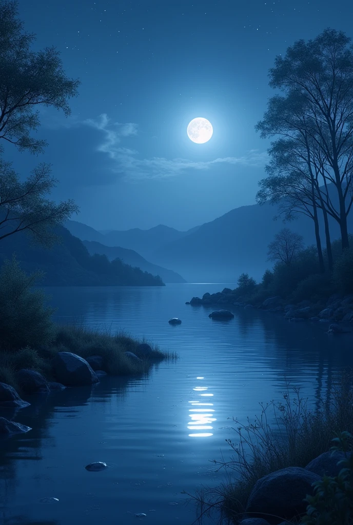 reate night nature images with water and sun