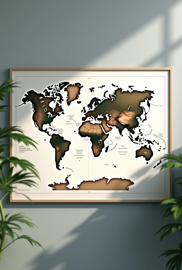 Create a slide of the world map for points on places. dont put points
