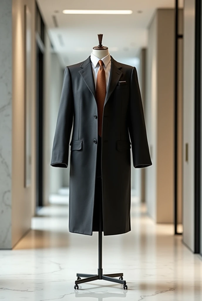 Give me an image showing office wear and a way of selling it without a model. 