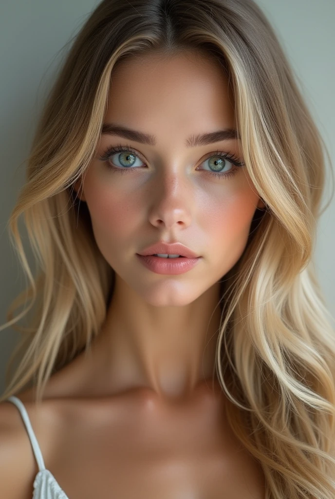 Create a realistic-looking blonde woman 