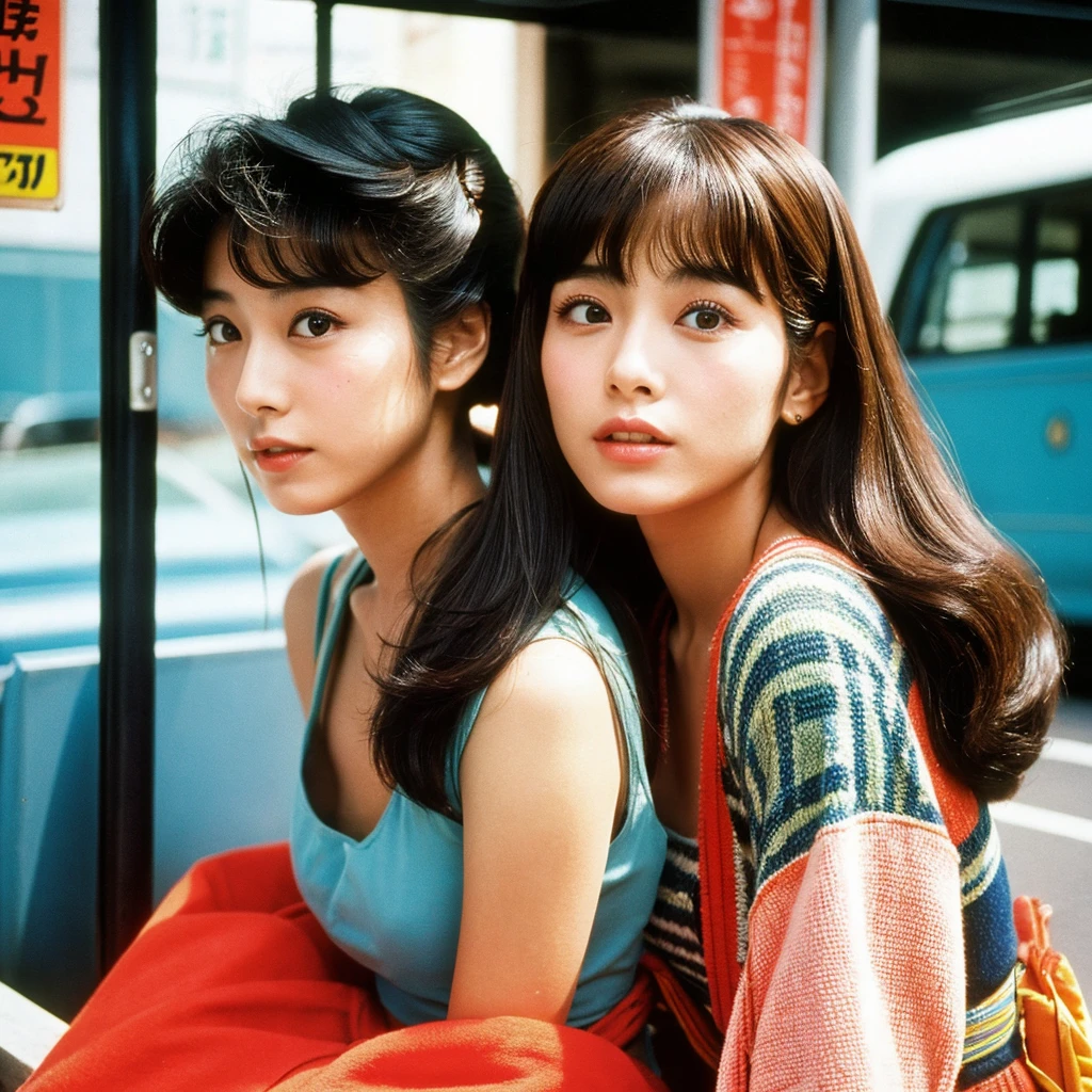 Japan、Japan人女性、Model actress、Beauty、1980sファッション、1980sヘアスタイル、1980s、Retro style、vintage