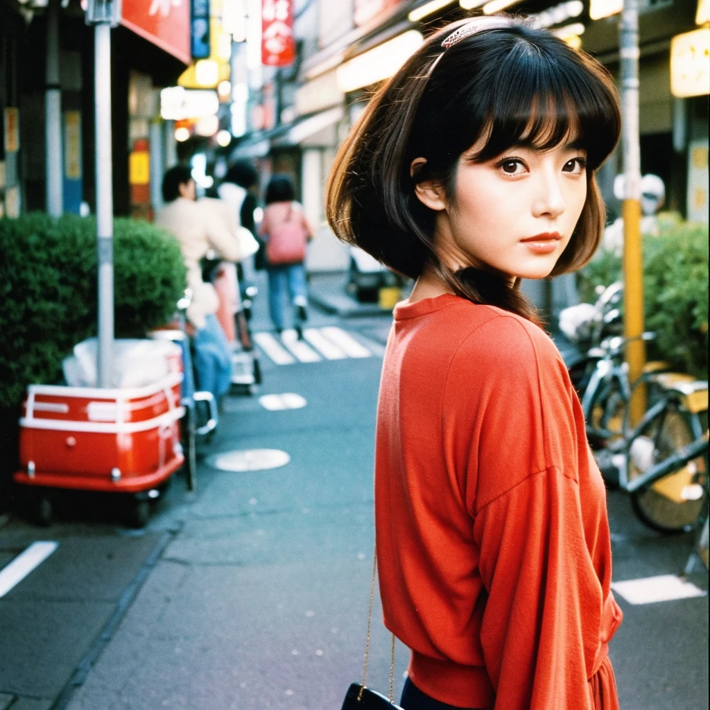 Japan、Japan人女性、Model actress、Beauty、1980sファッション、1980sヘアスタイル、1980s、Retro style、vintage