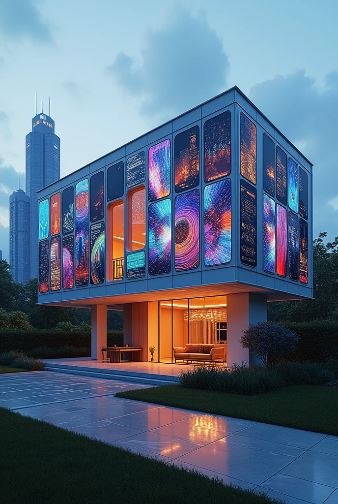 Create a house with Wall of smartphone