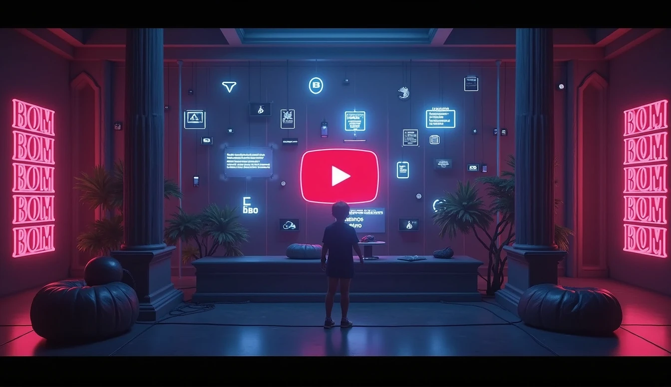 A closing screen with a call to action, including channel logo and video recommendations.
