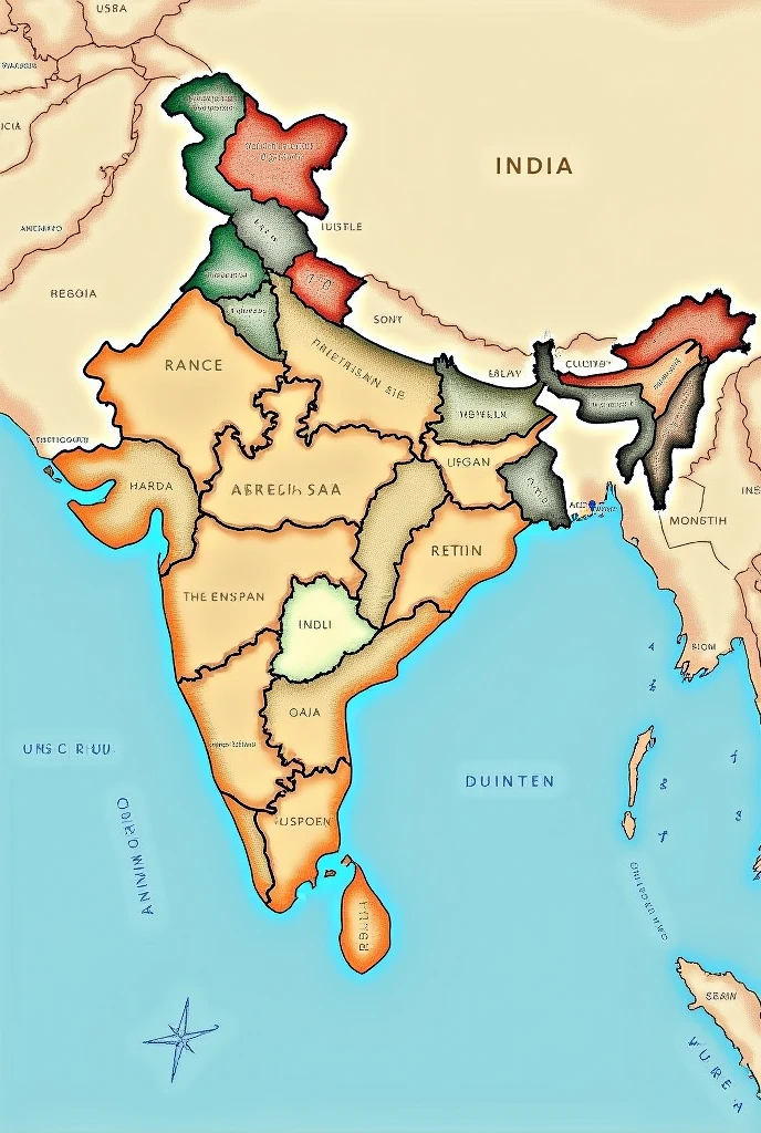 Map Of India 