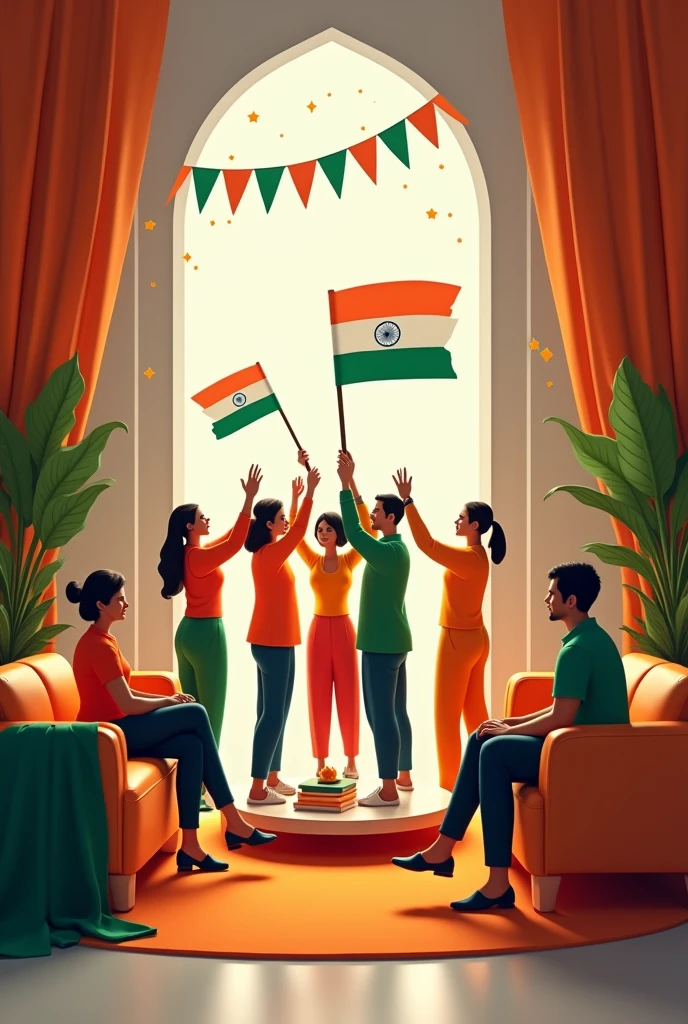 Happy independence day from suraksha interiors....with baground of interior 