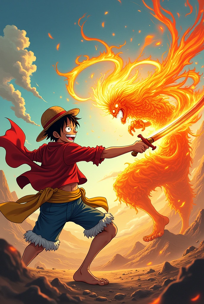 Luffy gear 5 vs tanjiro danse du soleil