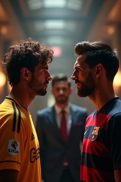 A person met Messi, but Messi met Ronaldo.